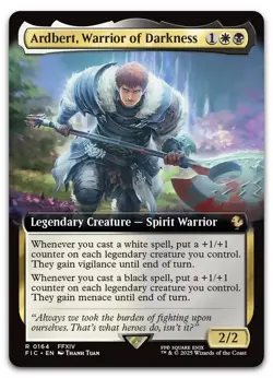 Ardbert, Warrior of Darkness (Extended Art) #164 NM Final Fantasy FIC Magic MTG - Image 1