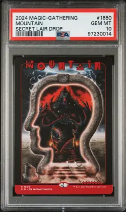 2024 MTG - Secret Lair Drop - Mountain - Brain Dead - Gage Lindsten PSA 10 - Image 1