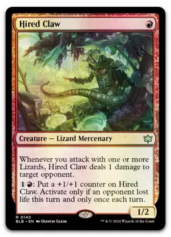 Hired Claw #140 (Foil) (NM) Bloomburrow BLB Magic MTG - Image 1