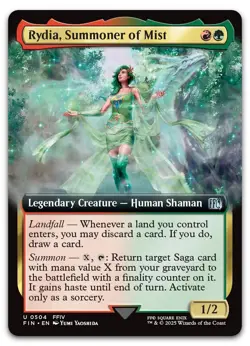 Rydia, Summoner of Mist (Extended Art) #504 (NM) Final Fantasy FIN Magic MTG - Image 1