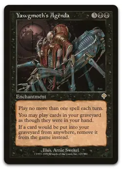 Yawgmoth's Agenda #135 (NM) Invasion INV Magic MTG - Image 1