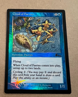 Foil - Cloud of Faeries - Urza's Legacy - MTG - Magic the Gathering - Image 2