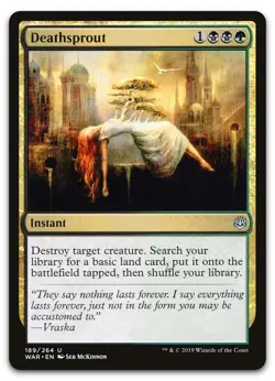 Deathsprout #189 (LP) War of the Spark WAR Magic MTG - Image 1