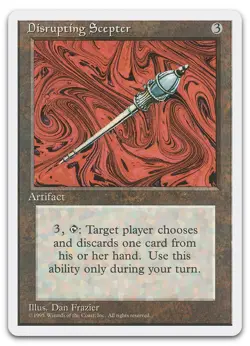 Disrupting Scepter (LP) Fourth Edition 4ED Magic MTG - Image 1