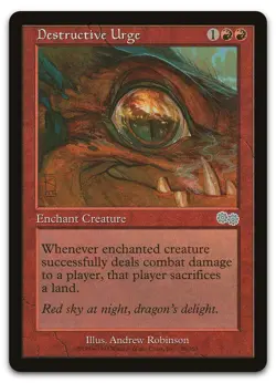 Destructive Urge #180 (NM) Urza's Saga USG Magic MTG - Image 1