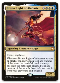 Bruna, Light of Alabaster #170 (NM) Commander 2018 C18 Magic MTG - Image 1