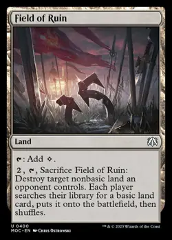 x4 Field of Ruin U MTG Commander: March of the Machine M/NM, English - Image 1