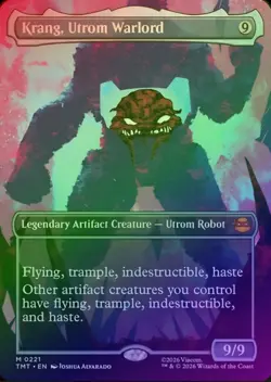 Krang, Utrom Warlord (Borderless) Teenage Mutant Ninja Turtles MTG Foil NM - Image 1