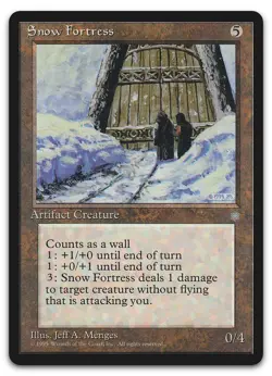 Snow Fortress (NM) Ice Age ICE Magic MTG - Image 1