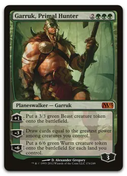 Garruk, Primal Hunter #174 (NM) Magic 2013 M13 Magic MTG - Image 1