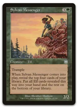Sylvan Messenger #87 (LP) Apocalypse APC Magic MTG - Image 1