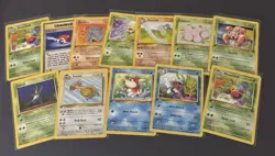 1st Ed Seaking, Marowak, and Other Jungle Set WOTC Pokemon Card Lot NM - Image 1