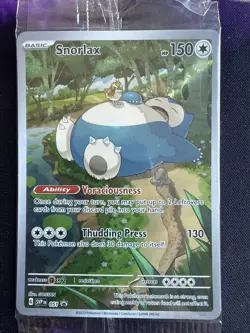 Snorlax SVP EN 051 Black Star Promo Scarlet & Violet Pokemon 151 Card - SEALED - Image 1