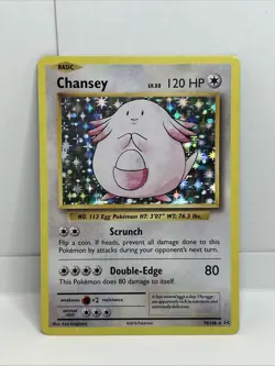 Pokemon Chansey Holo Rare TCG Card XY Evolutions 70/108 NM - Image 1