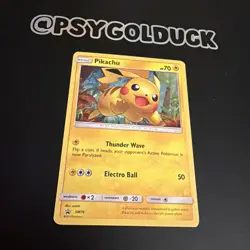 Pikachu SM76 LP Black Star Promo Cosmos Holo Foil Pokemon TCG Card SM76 A35 - Image 2