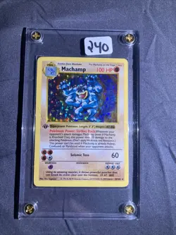 1999 Pokemon Machamp: 1st Edition Shadowless Holo - Image 1