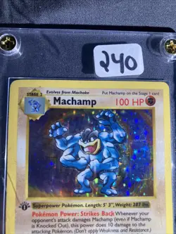 1999 Pokemon Machamp: 1st Edition Shadowless Holo - Image 4