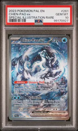 2023 POKEMON PAL EN-PALDEA EVOLVED SPECIAL ILLUSTRATION RARE CHIEN-PAO EX PSA 10 - Image 1