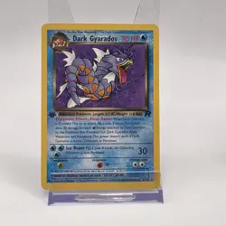 Pokemon Dark Gyarados 1st Edition 25/82 Non-Holo Rare Team Rocket WOTC 2000 - Image 1