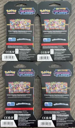 Pokemon TCG Mega Evolution Phantasmal Flames Full Art Set Of 4 Sealed - Image 2