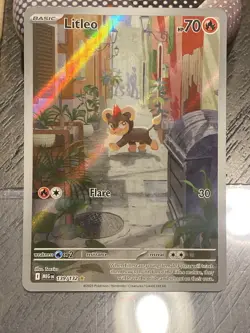 Litleo 139/133 Illustration Rare Mega Evolution Pokemon TCG - Image 1