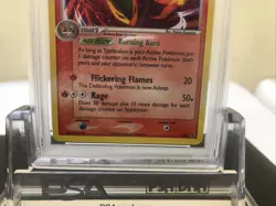 Pokemon TCG Typhlosion Holo 034 PSA 8 Near Mint-Mint 2006 Value Pack II Promo 96 - Image 3