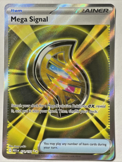 Pokemon Mega Signal 171/132 Ultra Rare Full Art Mega Evolution NM/Mint Trainer - Image 1
