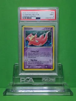 POKEMON 2005 UNSEEN FORCES SLOWPOKE REVERSE FOIL 72/115 PSA 9 POP 52! - Image 1