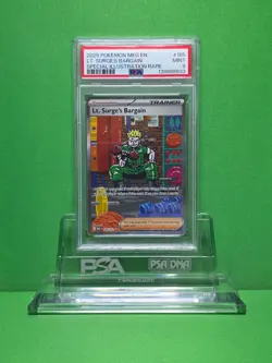 POKEMON 2025 MEGA EVOLUTION LT. SURGE'S BARGAIN SIR 185 PSA 9 - Image 1