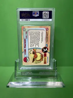 2000 TOPPS POKEMON TV ANIMATION SERIES 3 136 FLAREON FOIL PSA 9 - Image 2