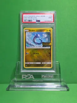 POKEMON 2018 DRAGON MAJESTY DRATINI REV. FOIL TOYS "R" US PROMO 35 PSA 9 - Image 1