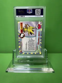 2000 TOPPS POKEMON TV ANIMATION SERIES 3 145 ZAPDOS FOIL PSA 8 - Image 2