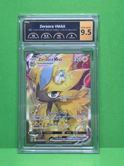 POKEMON 2023 CROWN ZENITH ZERAORA VMAX GALARIAN GALLERY FULL ART GG42 PCG 9.5 - Image 1
