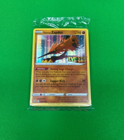 Galarian Zapdos Pokemon TCG Evolving Skies Pre-release Promo Pack Factory Sealed - Image 1