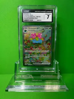 2023 POKEMON SV 151 MEW VENUSAUR EX SIR 198/165 CGC 7 - Image 1