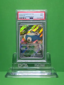 POKEMON 2023 151 ELITE TRAINER BOX SNORLAX PROMO 051 PSA 9 - Image 1