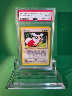 POKEMON 2001 NEO REVELATION DELIBIRD HOLO 5/64 PSA 6 - Image 1