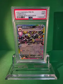 POKEMON 2025 PRISMATIC EVOLUTIONS SURPRISE BOX UMBREON EX 060/131 PSA 9 - Image 1