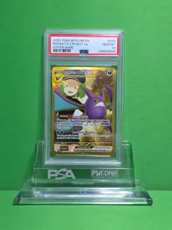POKEMON 2025 DESTINED RIVALS TEAM ROCKET'S CROBAT EX H. RARE 242 PSA 10 - Image 1