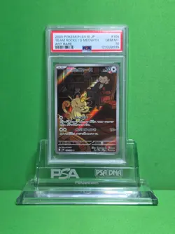 POKEMON 2025 SV10 JP TEAM ROCKET'S MEOWTH ART RARE 109 PSA 10 - Image 1