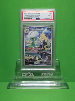 POKEMON 2025 DESTINED RIVALS CYNTHIA'S ROSERADE ILLUSTRATION RARE 184 PSA 9 - Image 1