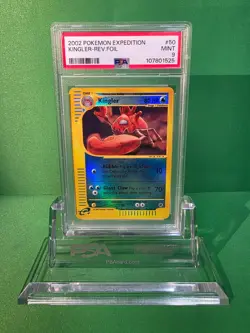 POKEMON 2002 EXPEDITION KINGLER REVERSE HOLO 50/165 PSA 9 - Image 1