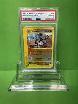 2003 POKEMON SKYRIDGE 38 MACHOKE-REVERSE FOIL PSA 8 - Image 1