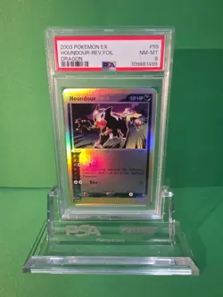 POKEMON 2003 EX DRAGON HOUNDOUR REVERSE FOIL 59/97 PSA 8 - Image 1