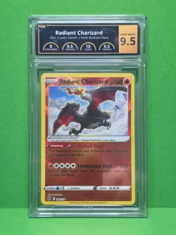POKEMON 2023 CROWN ZENITH RADIANT CHARIZARD HOLO RARE 020 PCG 9.5 - Image 1