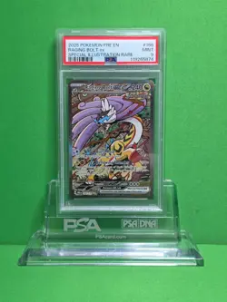 POKEMON 2025 PRISMASTIC EVOLUTIONS RAGING BOLT EX SIR 166 PSA 9 - Image 1