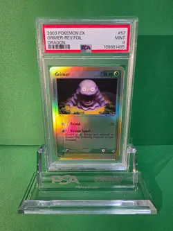 POKEMON 2003 EX DRAGON GRIMER REVERSE FOIL 57/97 PSA 9 - Image 1
