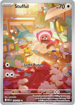 Pokemon Stufful 154/132 Illustration Rare Full Art Mega Evolution NM/Mint Holo - Image 1