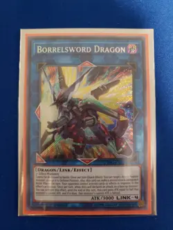 Yugioh Borrelsword Dragon CYHO-EN034 Cybernetic Horizon 1st Edition Secret Rare - Image 1