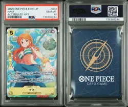 Nami 053 (Alt Art) EB03-053 One Piece Heroines JP Japanese Extra Booster PSA 10 - Image 3